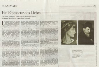 Artikel zur Ausstellung: Moissej Nappelbaum (1869-1958) Portraits der sowjetischen Geisteswelt